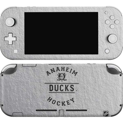 NHL Anaheim Ducks Black Text Nintendo Switch Lite Skin